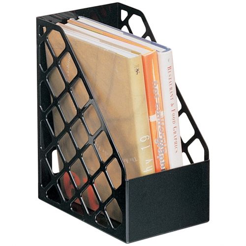 Officemate Recycled Large Magazine File, Black, 6 Each (26083)