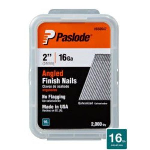 Paslode 2" x 16-Gauge Wire 2M Galvanized Steel Angled Finish Nails