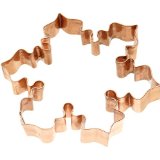Old River Road Palace Snowflake Shape Cookie Cutter, Copper
