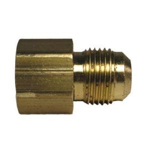 Watts 5/8 in. x 1/2 in. Brass Flare x FPT Coupling