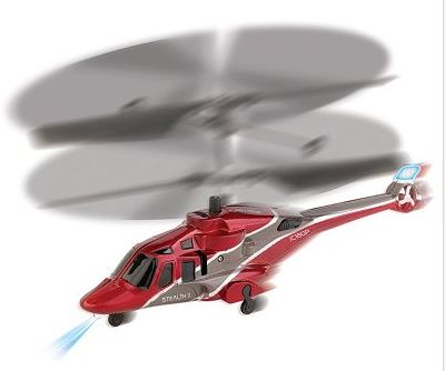 Stealth Flyer II remote controlled flying helicopter Red