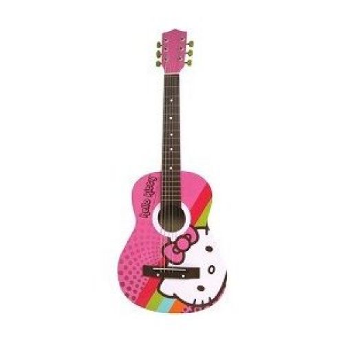 Sakar Hello Kitty Acoustic Guitar - Pink