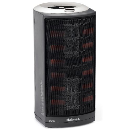 Holmes Ultra-Quiet Dual Ceramic Heater with 1-Touch Electronic Thermostat, HCH4953-U