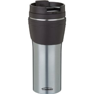 Trudeau Erin 16-Ounce Stainless Steel Travel Tumbler, Blue