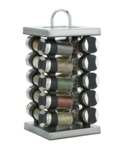 Martha Stewart Collection Square Stainless Steel Spice Rack