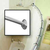 Moen DN2155CH Curved Shower Rod, Chrome Finish