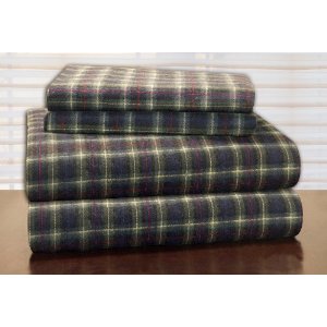 Pointehaven Heavy Weight Printed Flannel 100-Percent Cotton Sheet Set