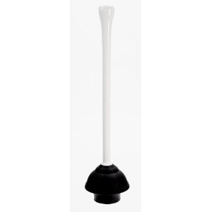 OXO Good Grips Round Toilet Plunger and Canister, White