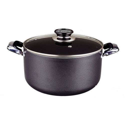 Imperial 18 Quart Stockpot With Glass Lid, Hammertone