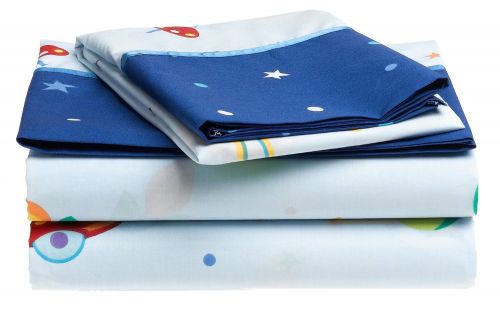 Olive Kids Out of This World Cotton Printed Sheet Set, Full