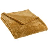 Pinzon Microtec 50-By-60-Inch Throw Blanket, Gold