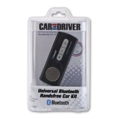 Car and Driver Universal BlueTooth Car Kit with Echo and Noise Suppression - Black