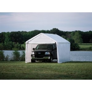 ShelterLogic 10 x 20- Feet Canopy Enclosure Kit, Fits 2" Frame, White "Side Panels Only"