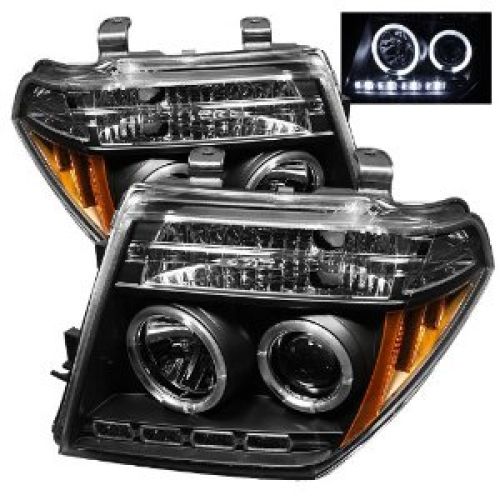 Spyder Auto Nissan Frontier/Pathfinder Black Halogen LED Projector Headlight