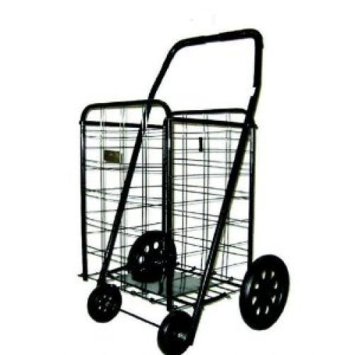 Trimmer Heavy Duty Extra Large Shopping Cart, Black