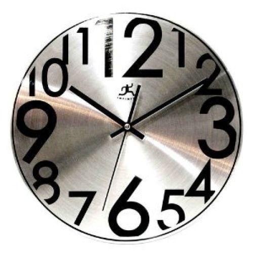 Infinity Instruments Silver Twinkle-12" Metal Wall Clock