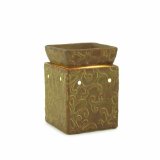 Candle Warmers Etc. Square Illumination Fragrance Warmer, Tuscan Brown