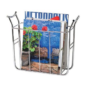 Spectrum 59770 Euro Magazine Basket, Chrome