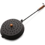 Rome's Chestnut Roaster and Fireplace Popcorn Popper, Steel with Wood Handle