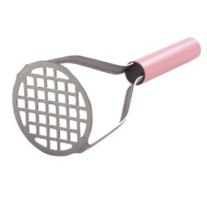 Best Manufacturers Waffle Head Masher 10-inch Pink Handle
