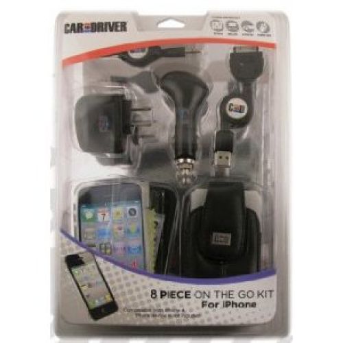 Car and Driver ICIPH8PK 8 Piece On the Go Kit iPhone