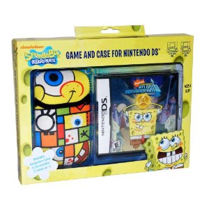 Spongebob Atlantis Squarepantis NDS Game and Sakar NDS Case Bundle